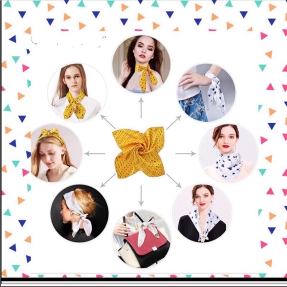 Red Hat Society Purple Scarf Bandana VTG - Picture 10 of 14